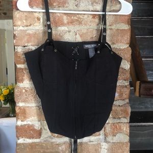 New, tags still attached black women’s top